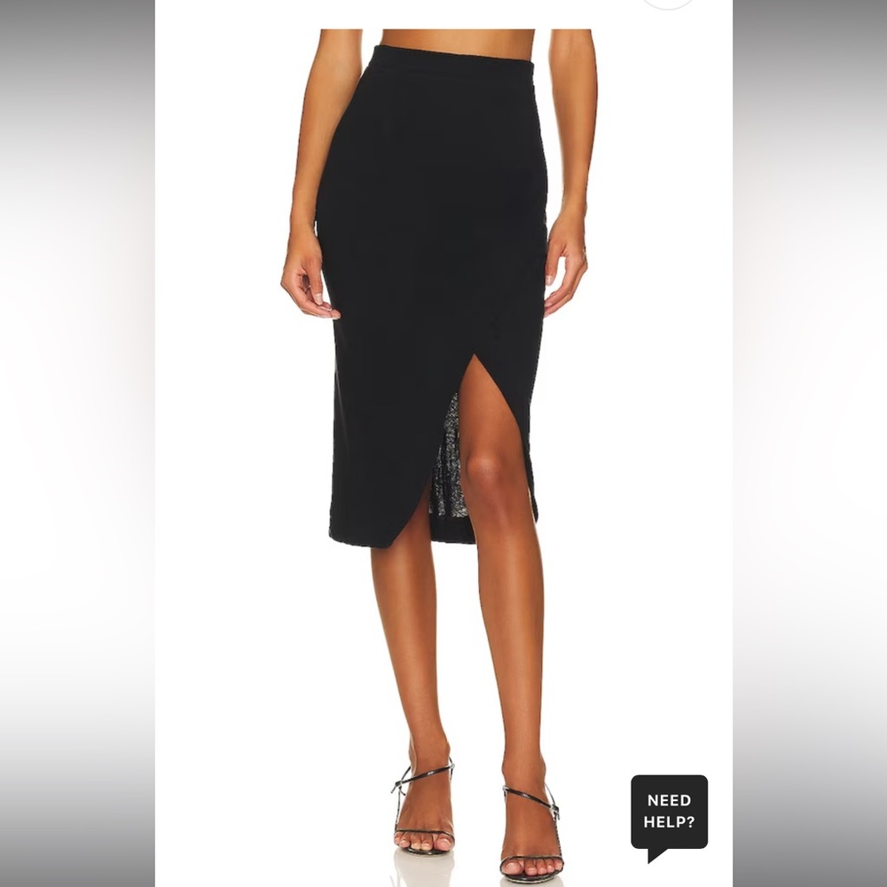 Enza Costa Cashmere Wrap Skirt in Black - xs